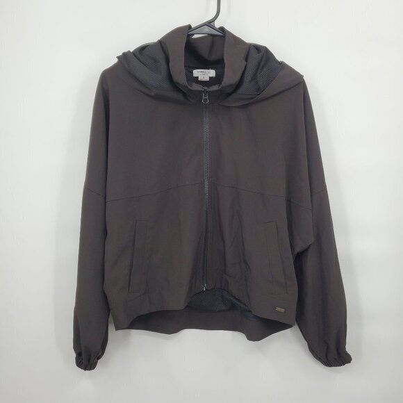 O'Neill Hybrid Long Sleeve Full Zip Hoodie Solid Oversize Small Women Black - Picture 1 of 12